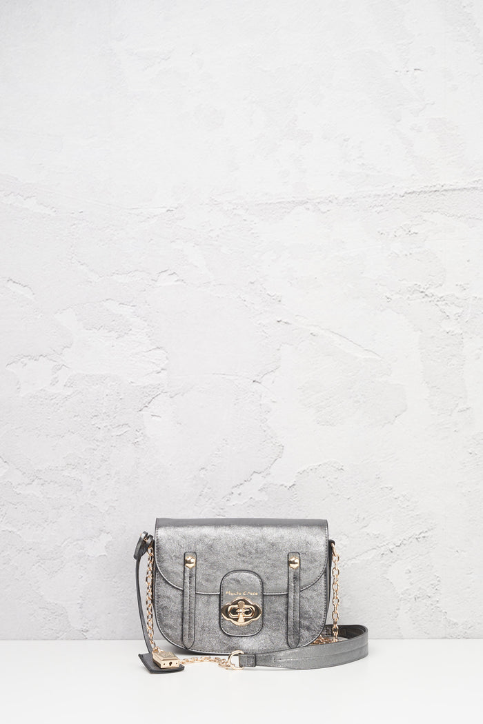 Medium metallic Poppy shoulder bag