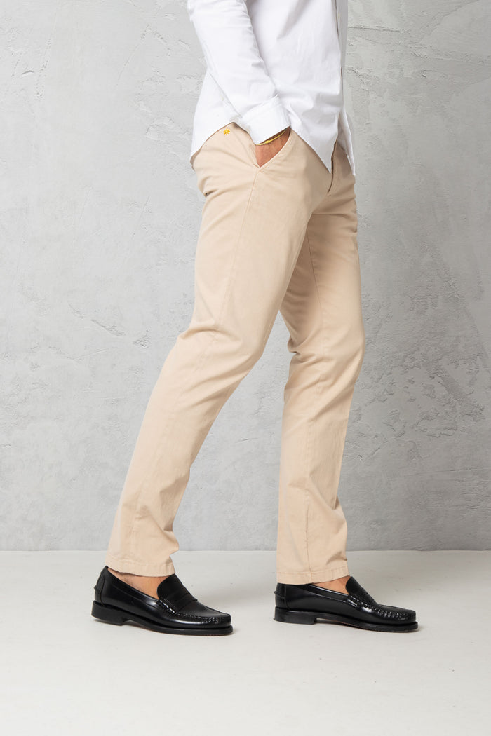 Pantalone slim in cotone stretch-2