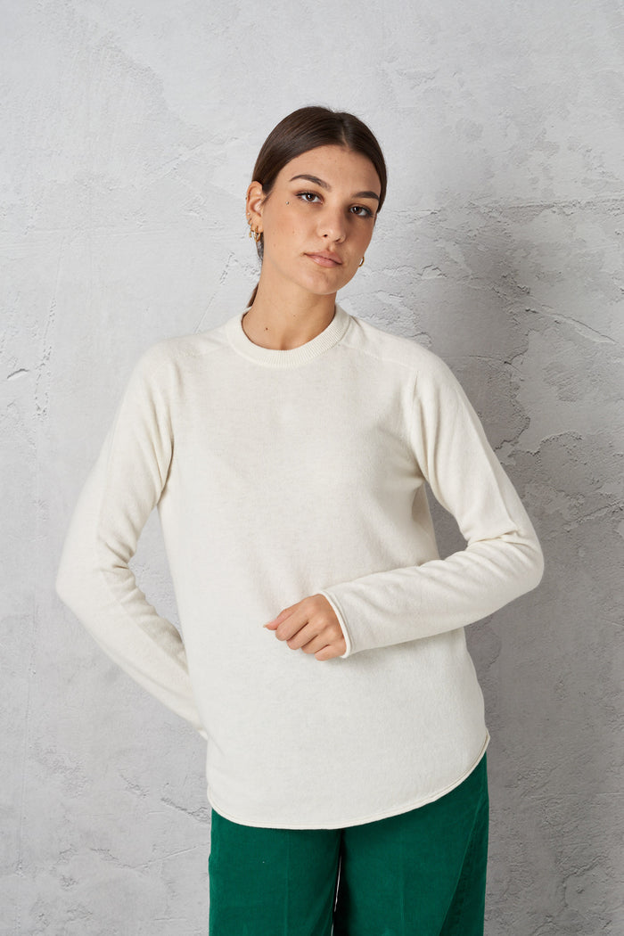 Maglia panna donna g02a22-1 - 1