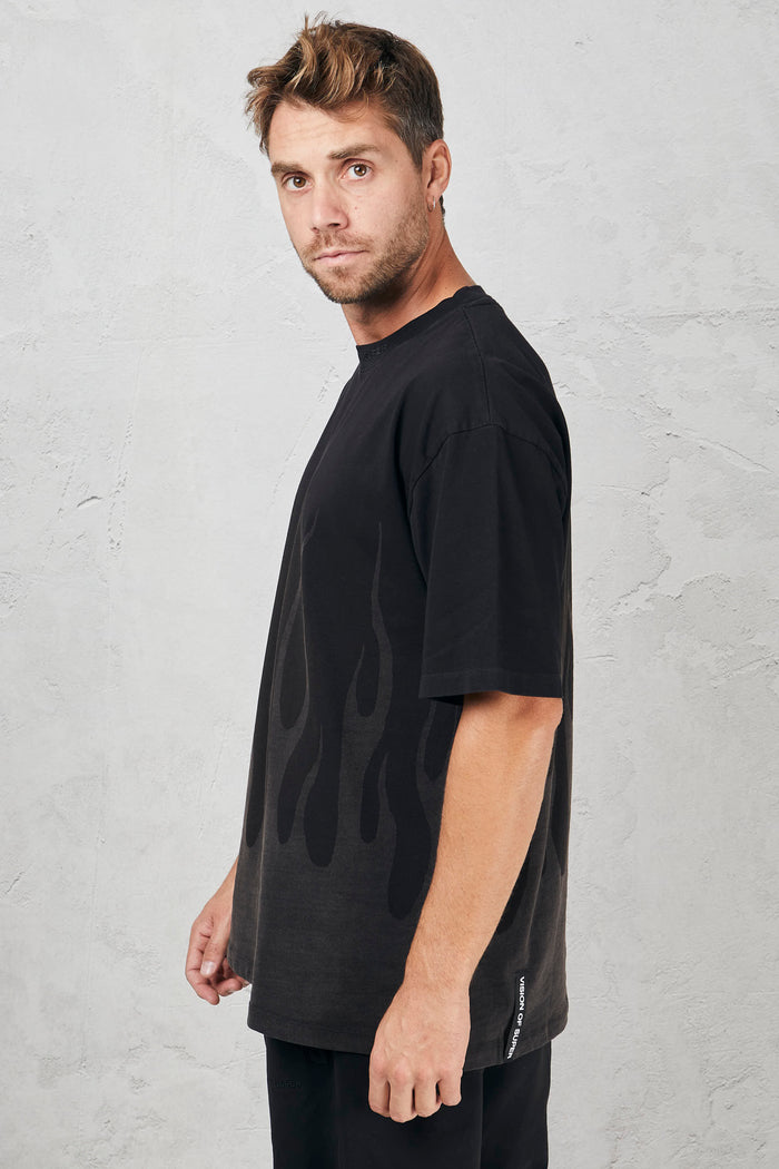 T-shirt nera uomo 00325black - 2