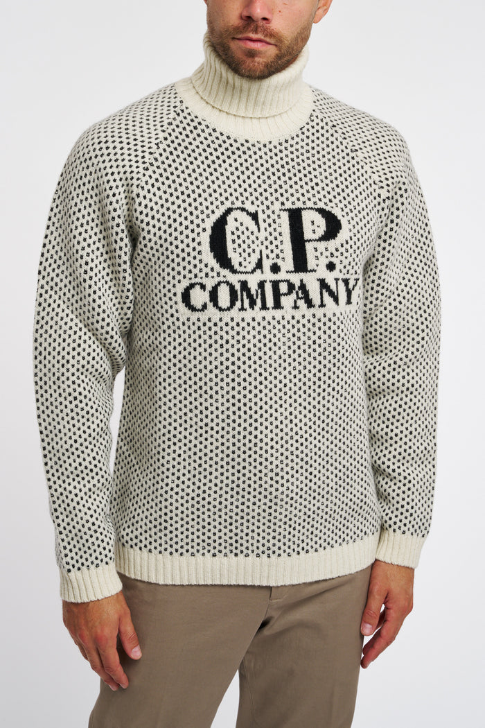 C.P. Company High Neck Jacquard Sweater Wool Var.01