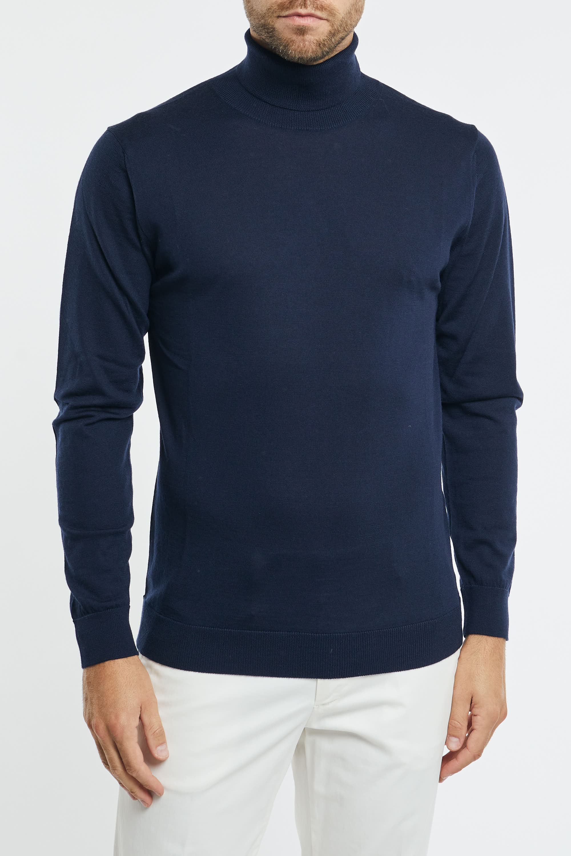 Daniele Fiesoli Cyclist Sweater Merino Wool Navy