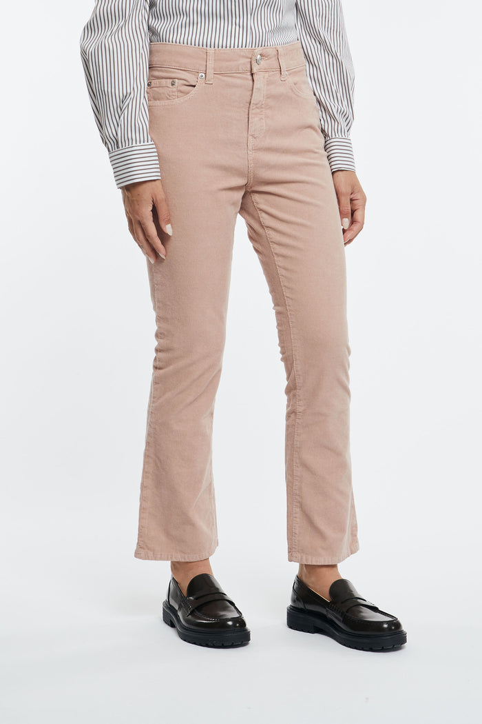 Department 5 Clar Cotton/Elastane Trousers in Petal-2