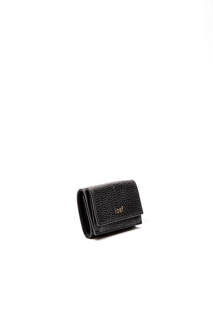 Ioef Wallet Mini Petit Black Leather-2