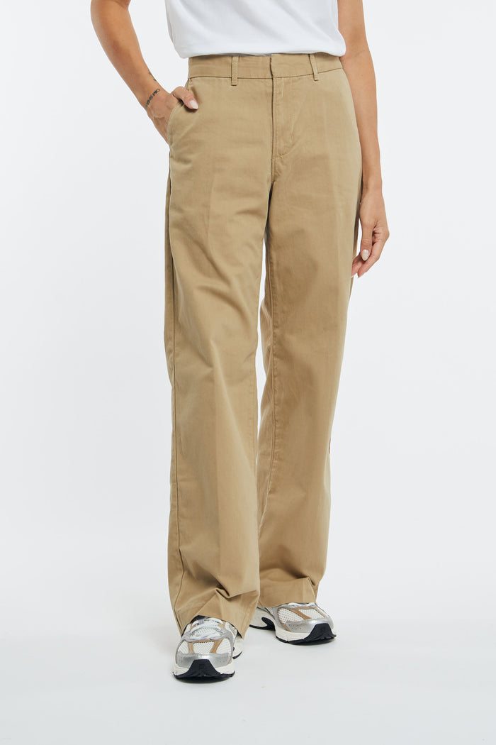Levi's Oversized Cotton Twill Trousers Khaki