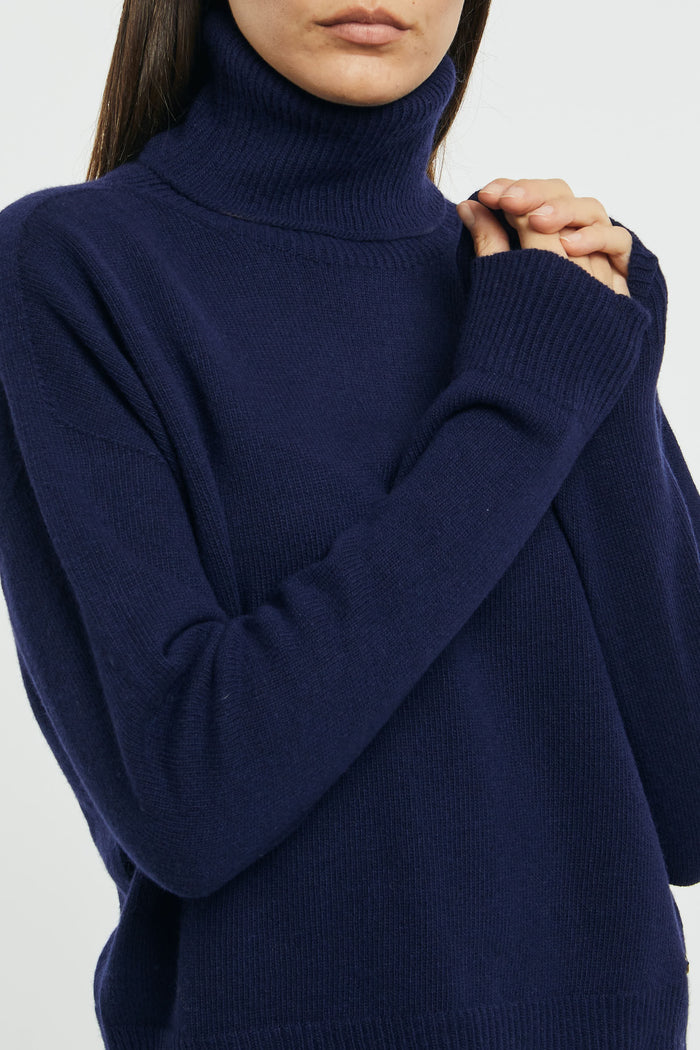 Otto d'Ame High Collar Wool/Viscose/Polyamide/Cashmere Sweater