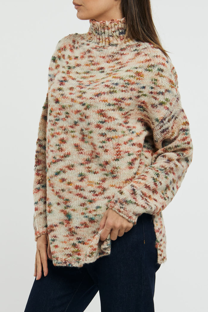 Otto d'Ame Multicolor Wool Blend Sweater-2