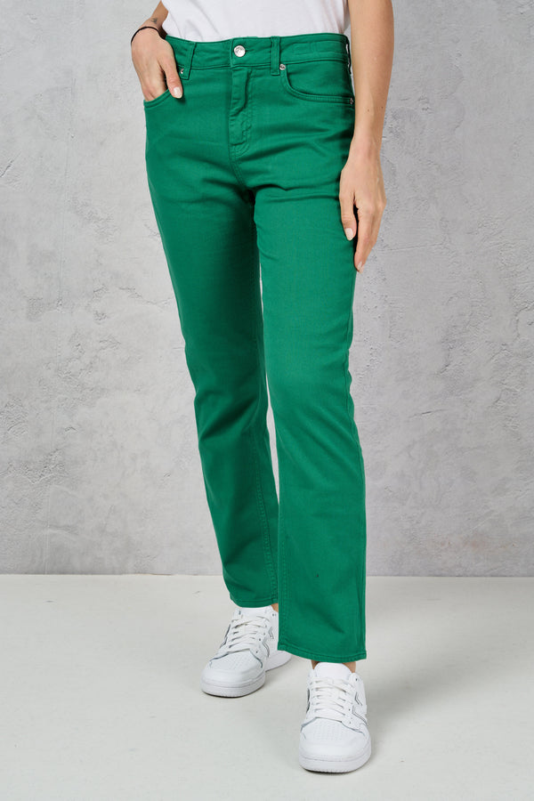 Jeans verde donna dp5621ds0003706