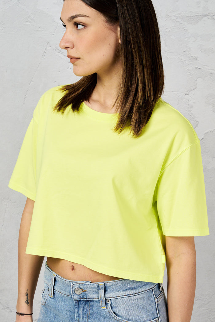 T-shirt giallo fluo donna dt5041jf0008210 - 3