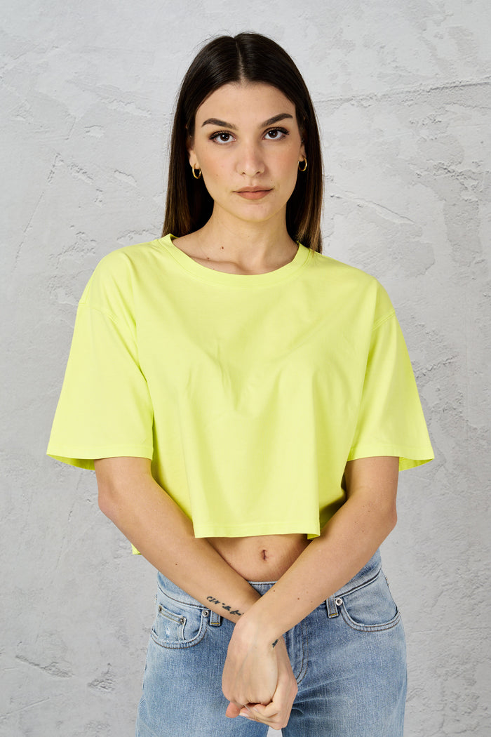 T-shirt giallo fluo donna dt5041jf0008210 - 1