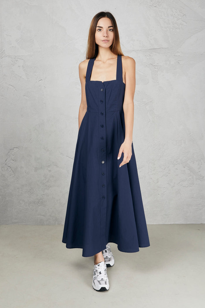 Long poplin shirtdress