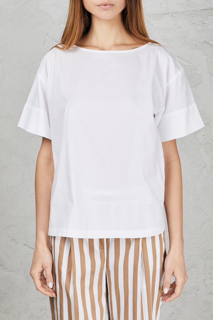 Poplin T-shirt with vents