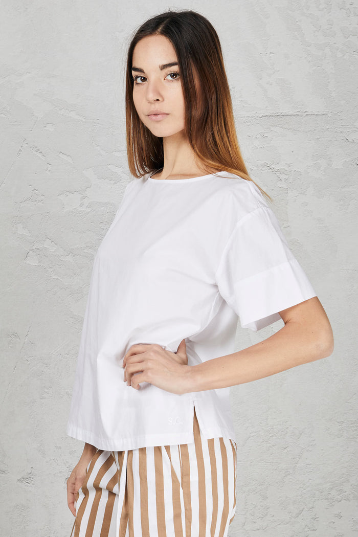 T-shirt bianco donna 3sk03a01-0 - 2