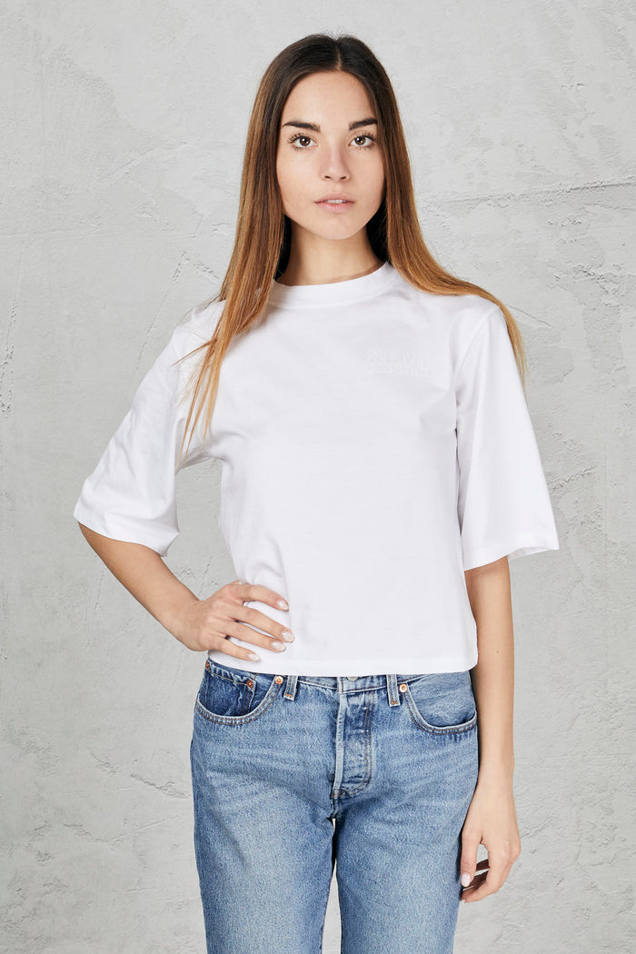T-shirt bianco donna sj03a01-0 - 1