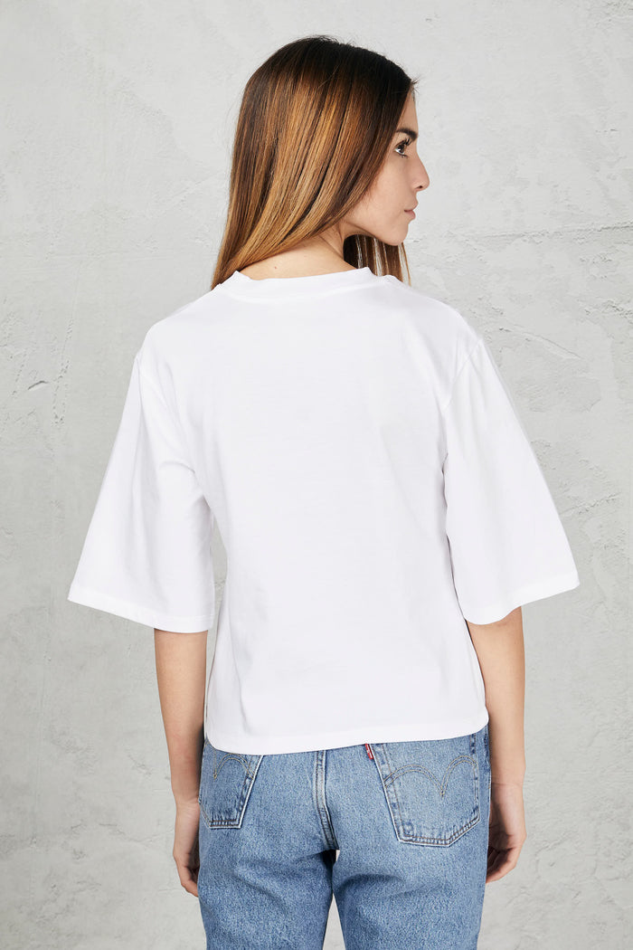 T-shirt bianco donna sj03a01-0 - 8