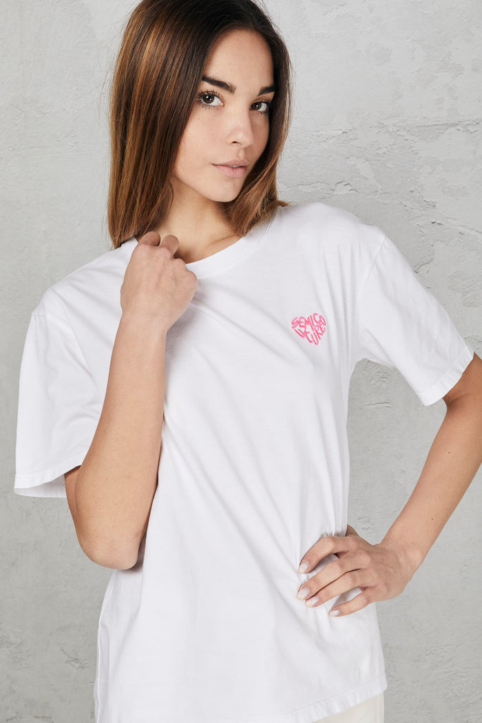 T-shirt bianco donna sj11a01-0 - 2