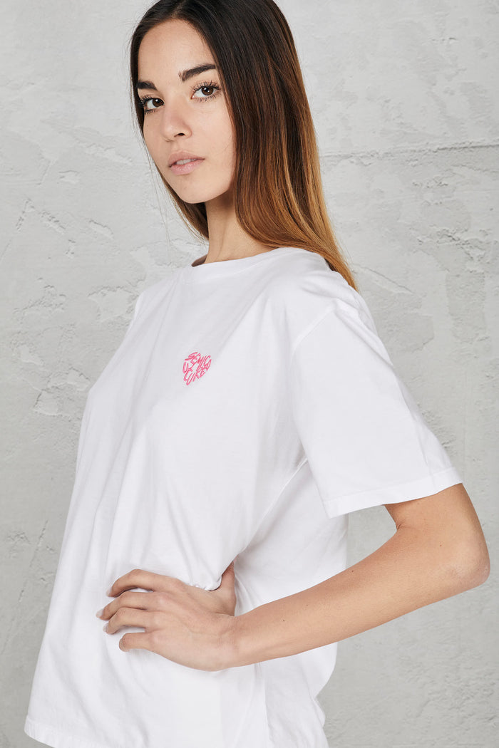 T-shirt bianco donna sj11a01-0 - 3