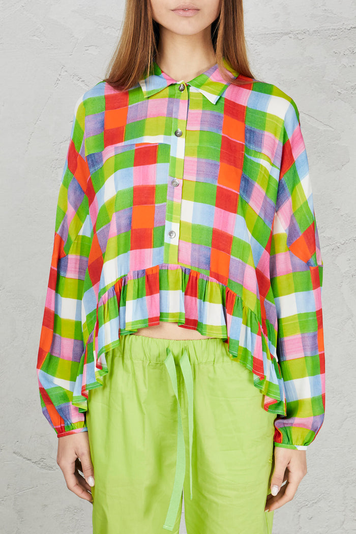 Camicia multicolor donna ss0130chk - 3