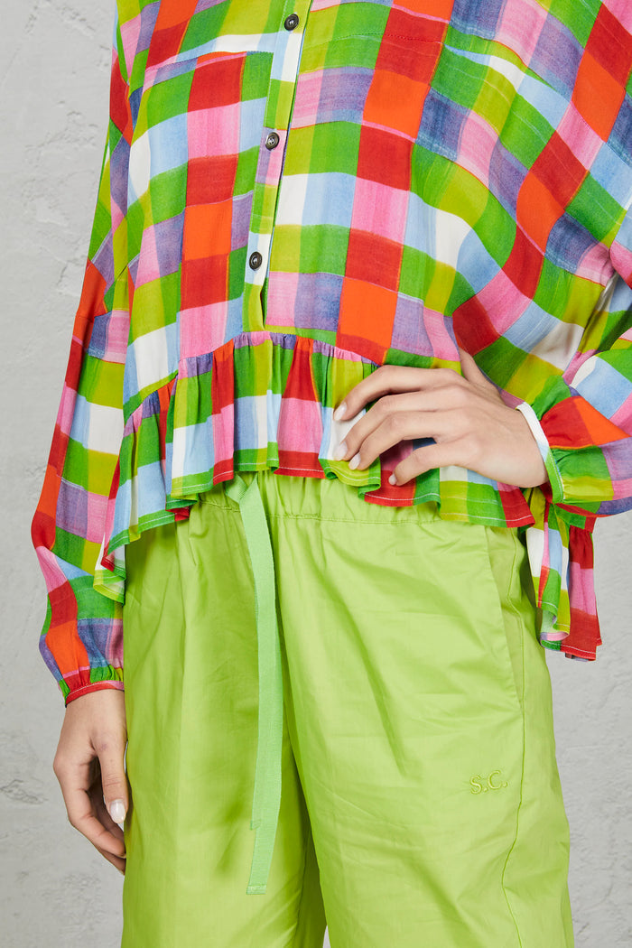 Camicia multicolor donna ss0130chk - 6