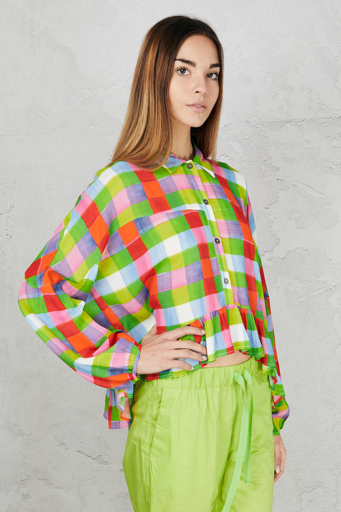 Camicia multicolor donna ss0130chk - 1