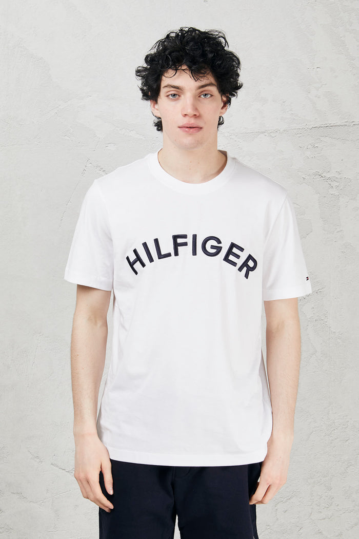 T-shirt with embroidered logo