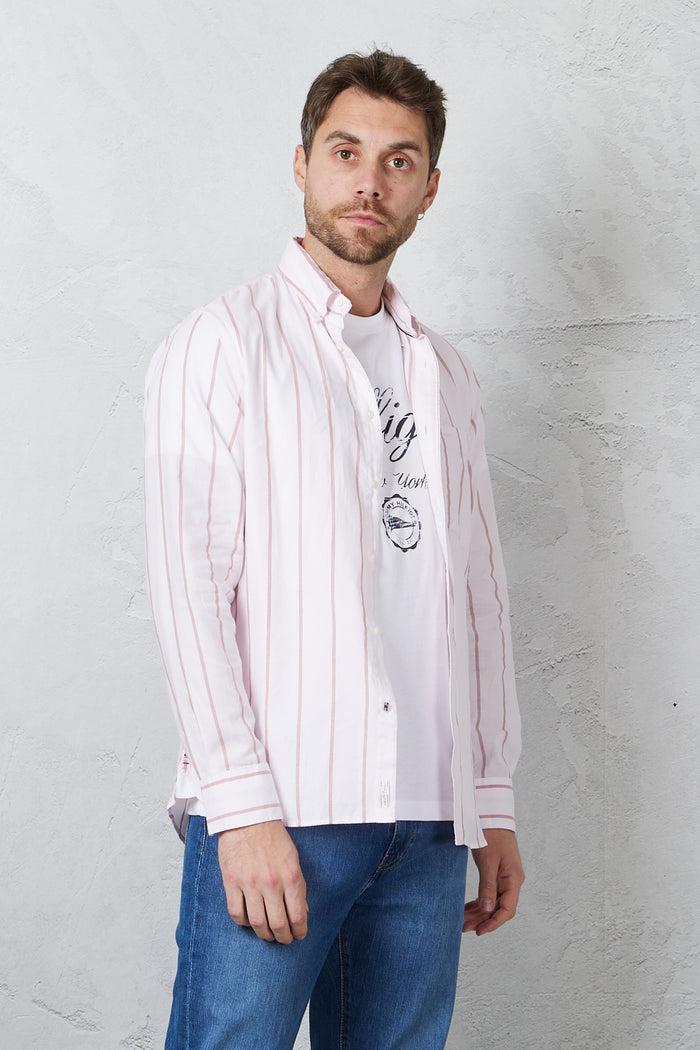 Camicia pink/red uomo 300800d1 - 1