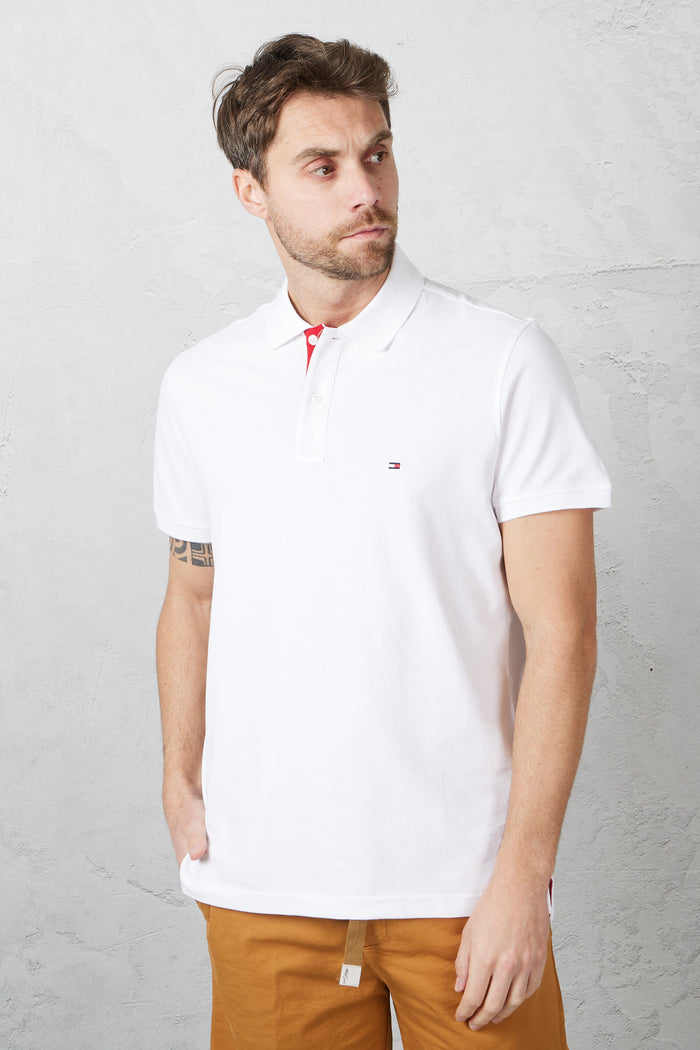 Polo shirt with contrasting closure-2