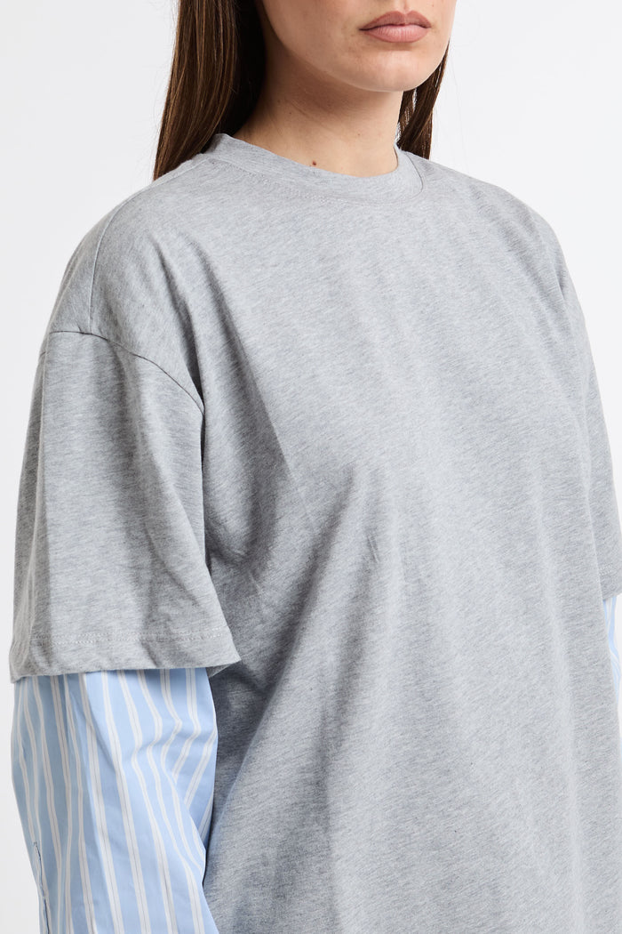 T-shirt grigio chiaro donna j09x41-0 - 4